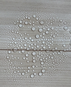 水を弾いているフローリングのイメージ画像